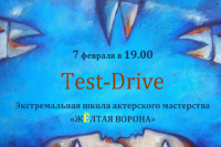 7 февраля в 19.00 TEST-DRIVE. Экстремальная школа актерского мастерства "Желтая Ворона"